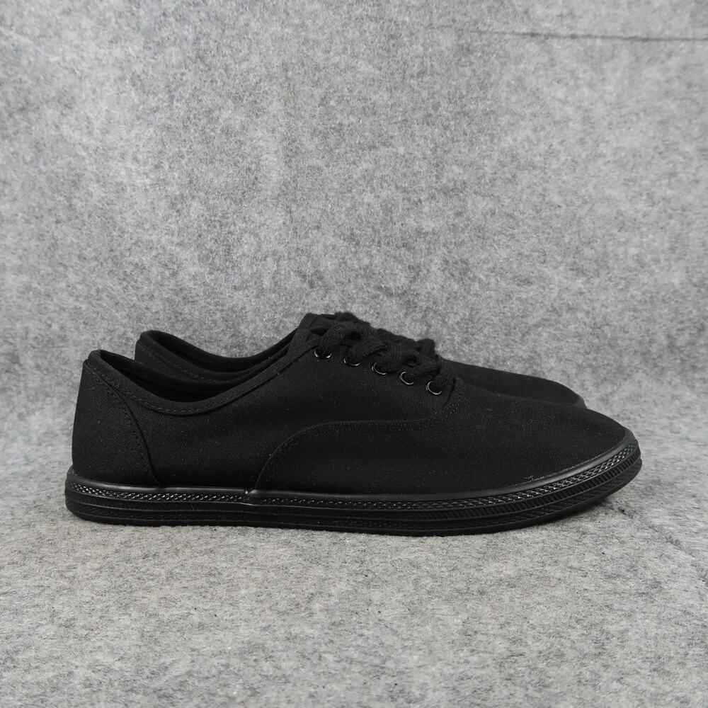 Universal Thread Shoes Womens 9 Sneakers Casual Canvas Lace Up Lifestyle Black